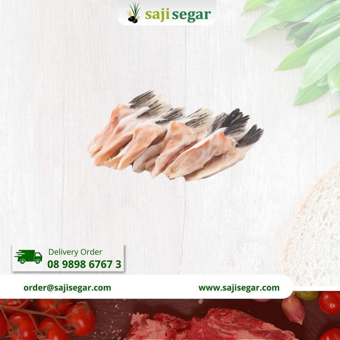 Sirip Ikan Salmon / Fin Salmon Fish Fresh / Frozen - Sirip Salmon Murah - 200gr